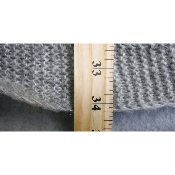 Lauren Conrad One Size Grey & White Open Knit Pullover Poncho - Picture 7 of 7